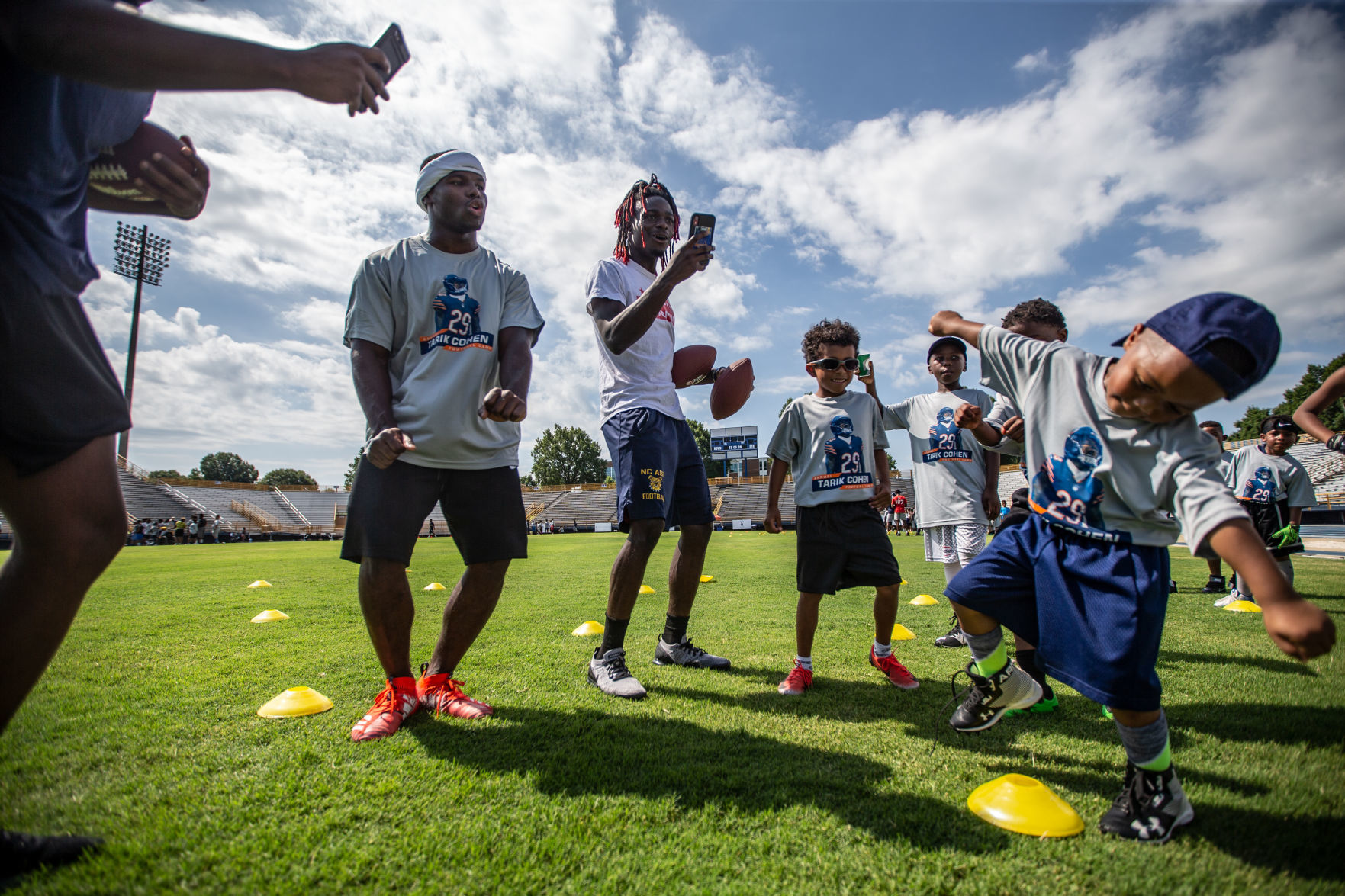 Tarik Cohen's football camp